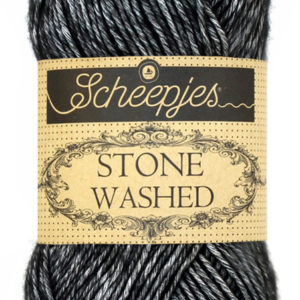 scheepjes stone washed yarn black onyx